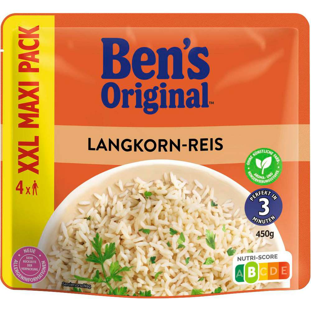 Produktabbildung BEN'S ORIGINAL Express Reis, Langkorn XXL Maxi Pack