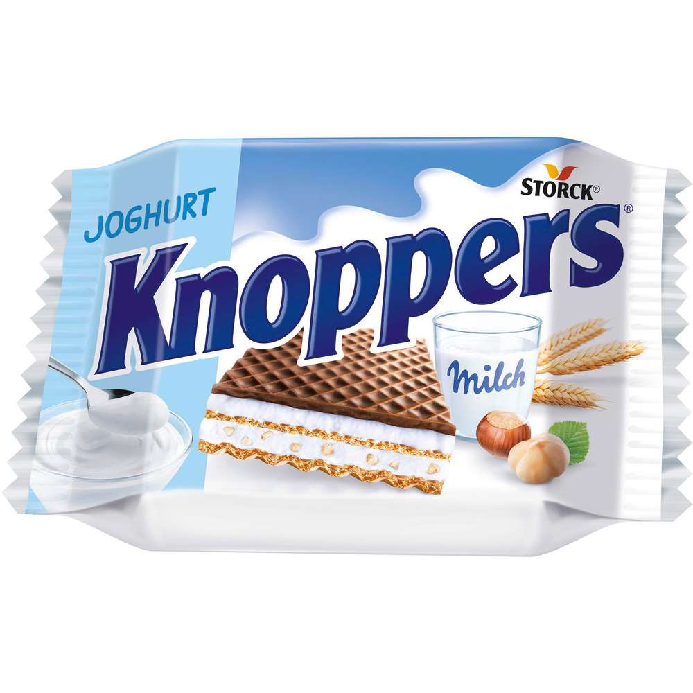 Produktabbildung Knoppers Schokolade Joghurt-Haselnuss-Schnitte 8er