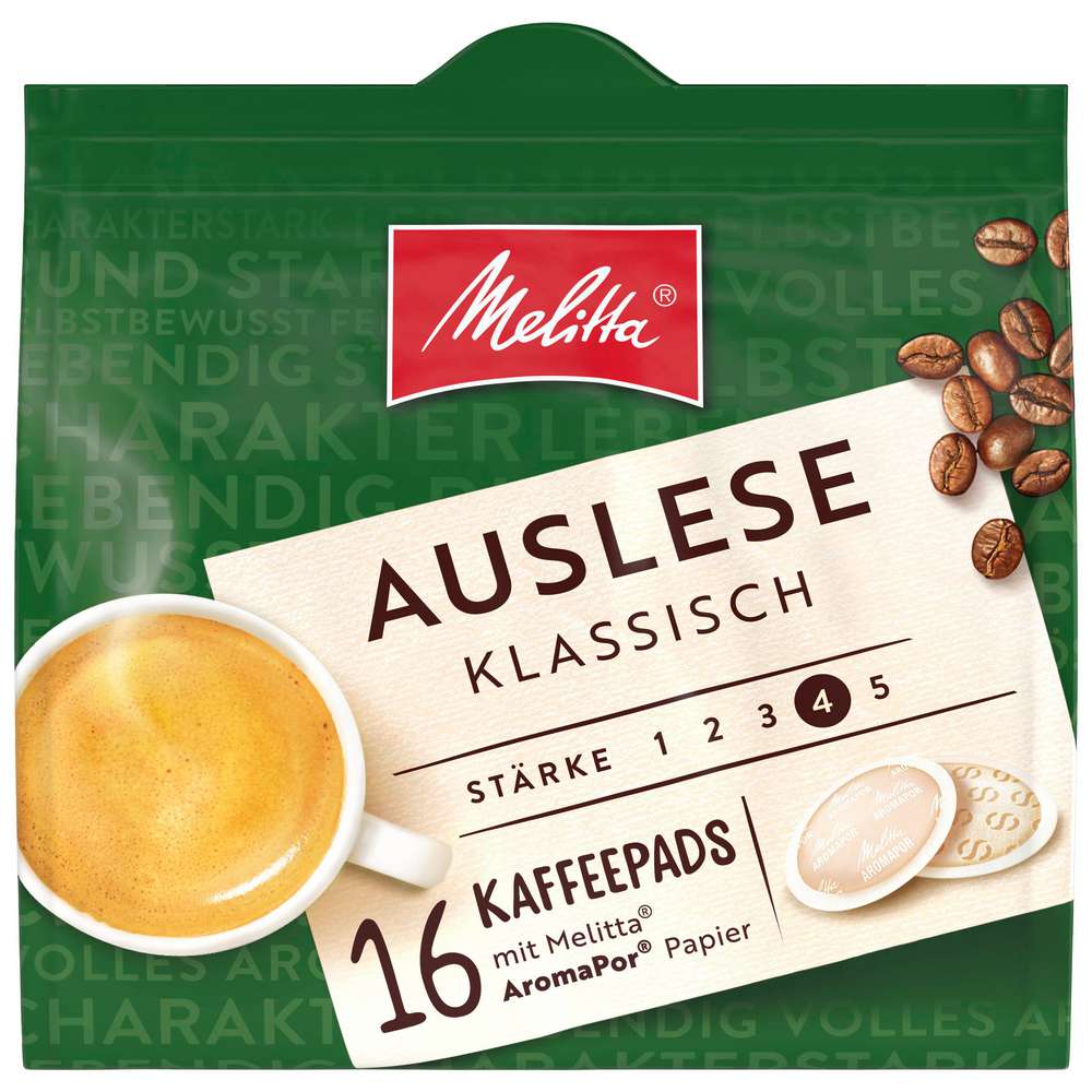 Produktabbildung Melitta Kaffeepads Auslese, klassisch