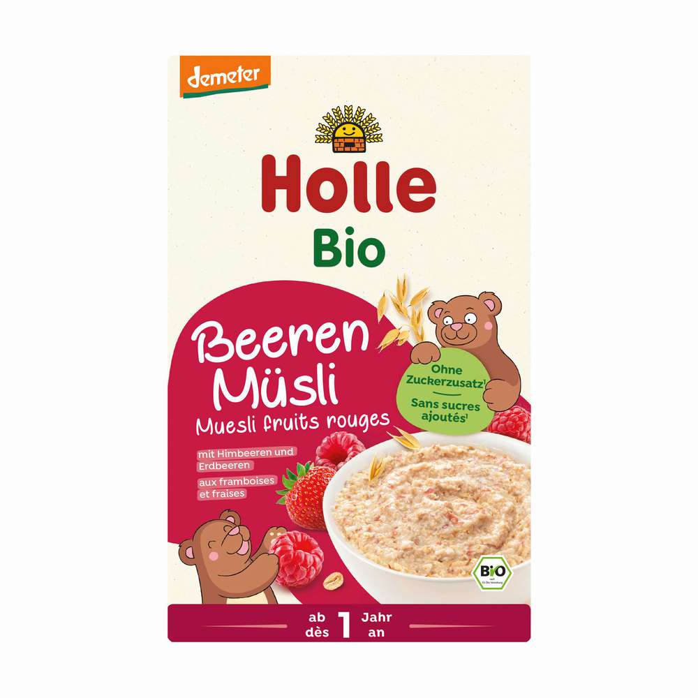 Produktabbildung Holle Bio-Vollkorn Beerenmüsli