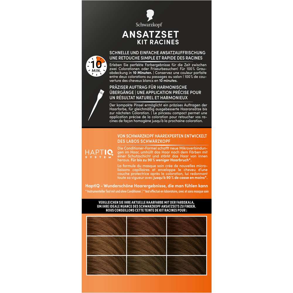 Produktabbildung Schwarzkopf Ansatzset Haarfarbe, A2 Goldbraun