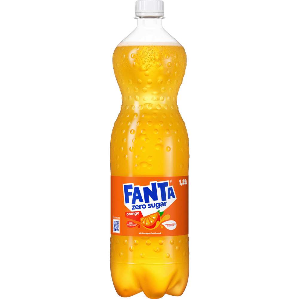 Produktabbildung Fanta Orangen-Limonade, zuckerfrei