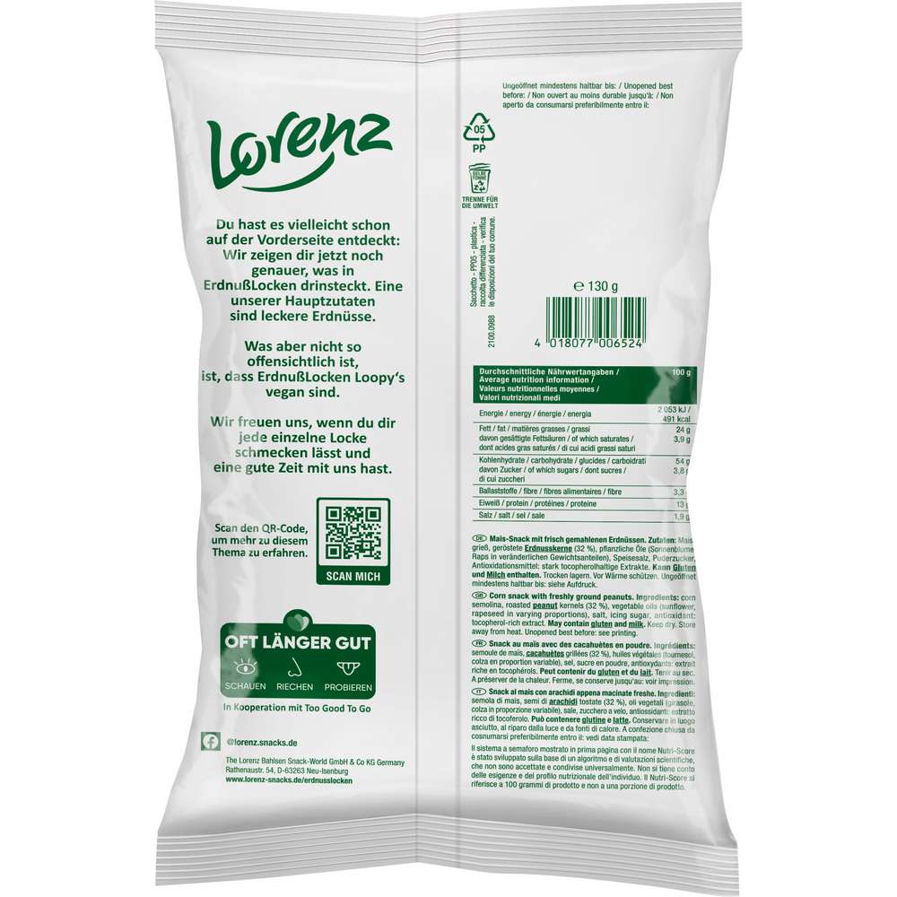 Produktabbildung Lorenz Loopy's Erdnuss Locken Classic