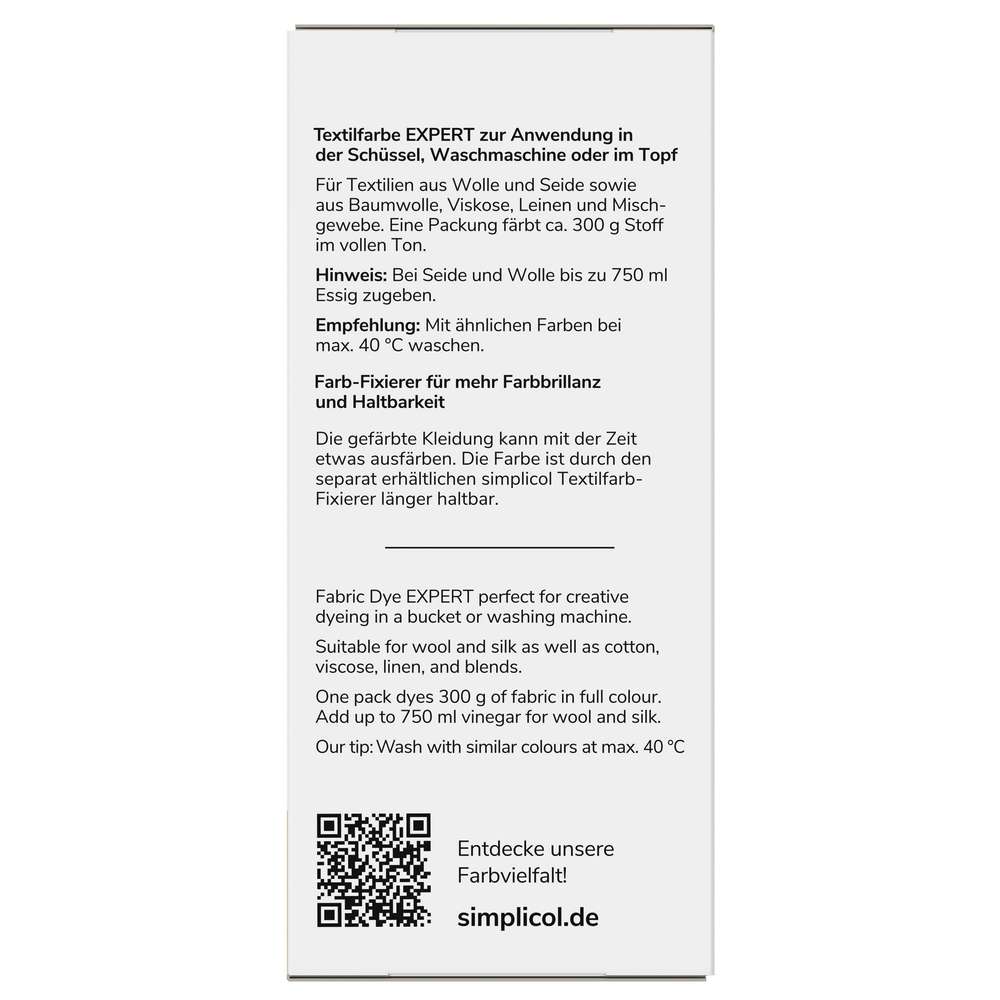 Produktabbildung simplicol Textilfarbe Expert, Marine-Blau
