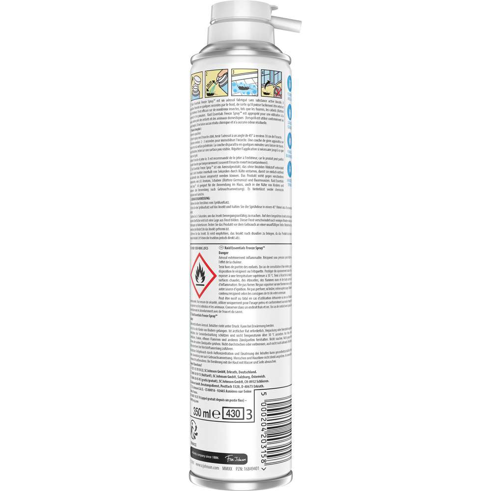 Produktabbildung Raid Freeze Spray, Ameisen und Schaben