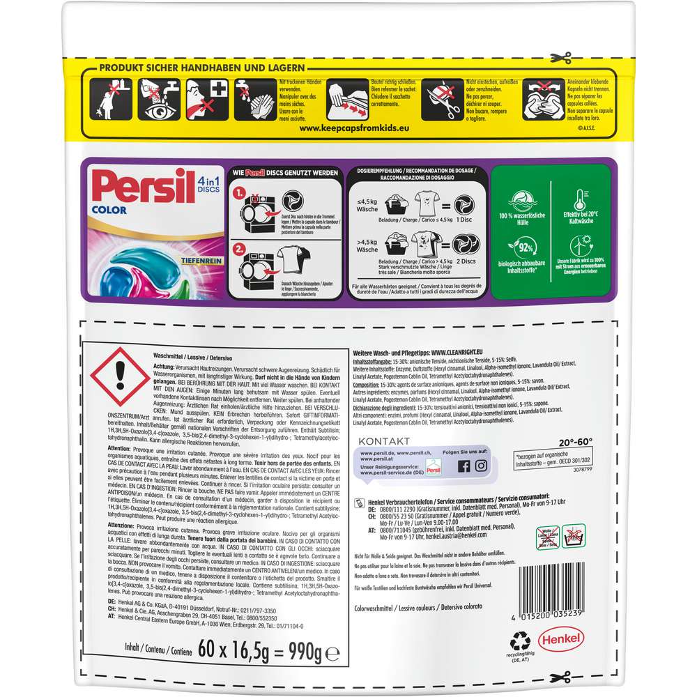 Produktabbildung Persil Color-Waschmittel Discs 4in1