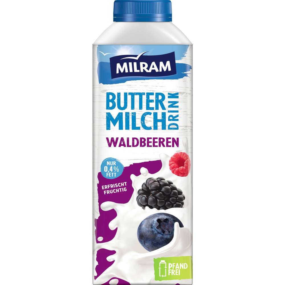 Produktabbildung Milram Fruchtbuttermilch, Waldbeere