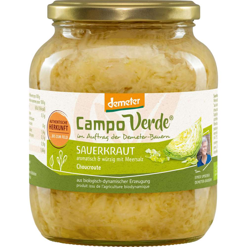 Produktabbildung Campo Verde Bio Demeter Sauerkraut aromatisch/würzig, mit Meersalz