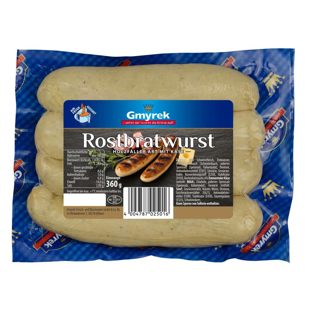 Produktabbildung Gmyrek Rostbratwurst Holzfäller Art