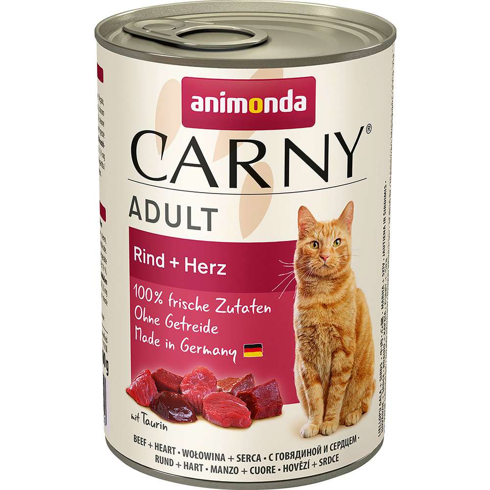 Produktabbildung animonda Katzen-Nassfutter Carny, Rind/Herz