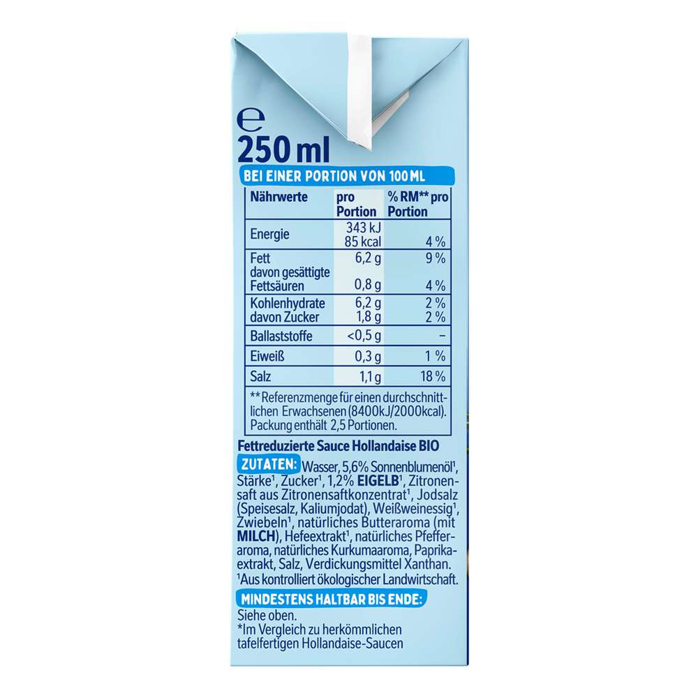 Produktabbildung Thomy Bio Les Sauces, Hollandaise Legere