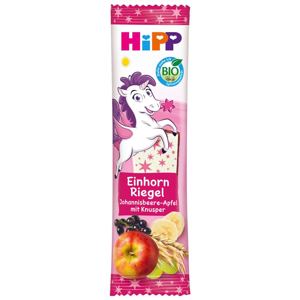 Produktabbildung Hipp Bio Kinder Fruchtriegel, Traube/Banane