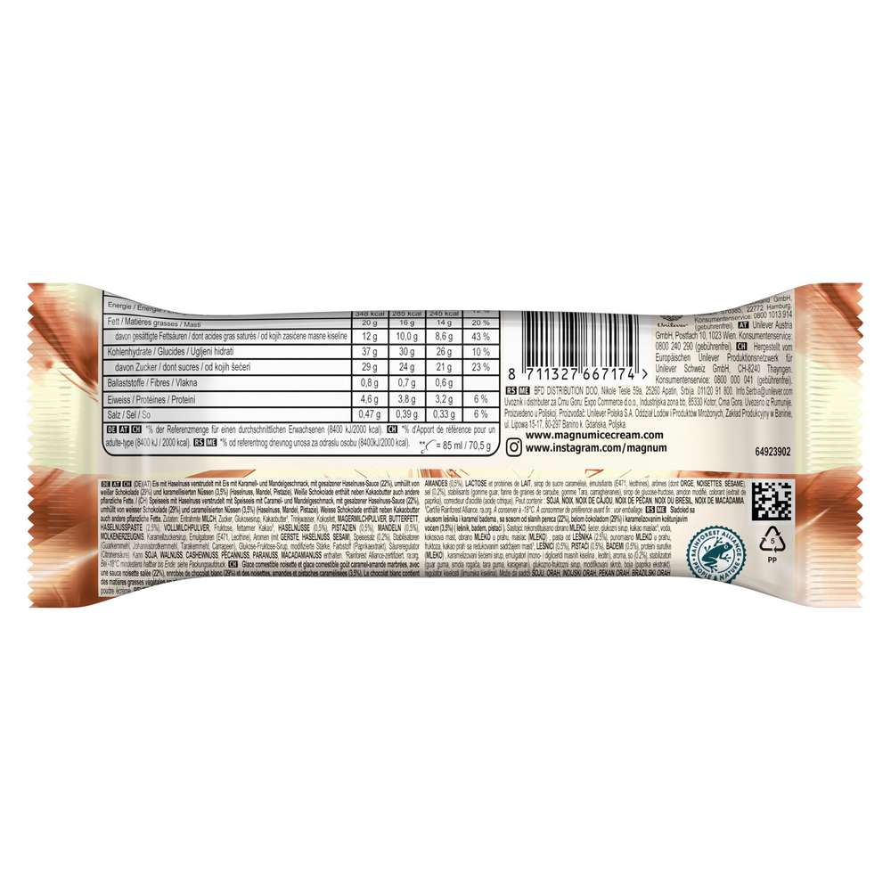 Produktabbildung Magnum Stiel-Eis, Double Hazelnut