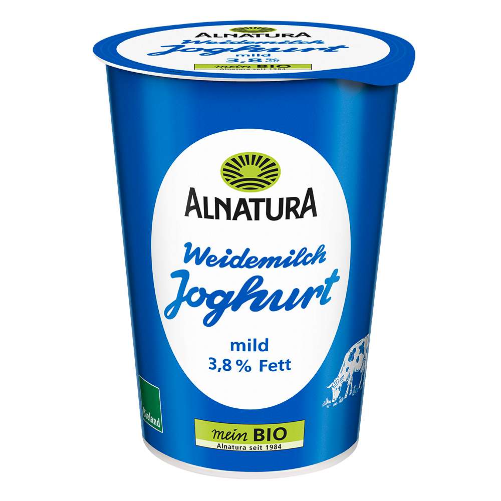 Produktabbildung Alnatura Bio Naturjoghurt mild, 3,8% Fett