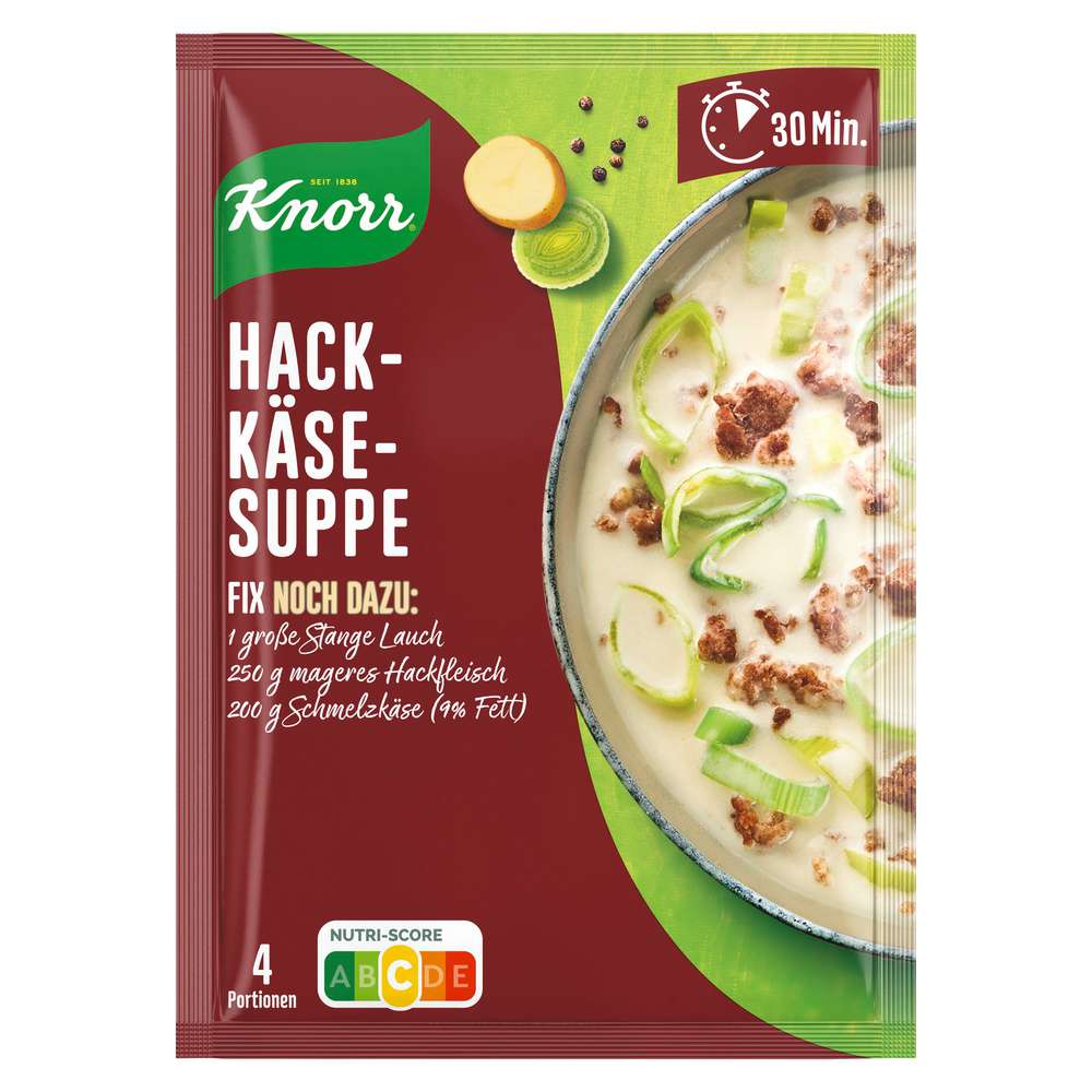 Produktabbildung Knorr Fix-Würzmischung, Hackfleisch-Käse-Suppe
