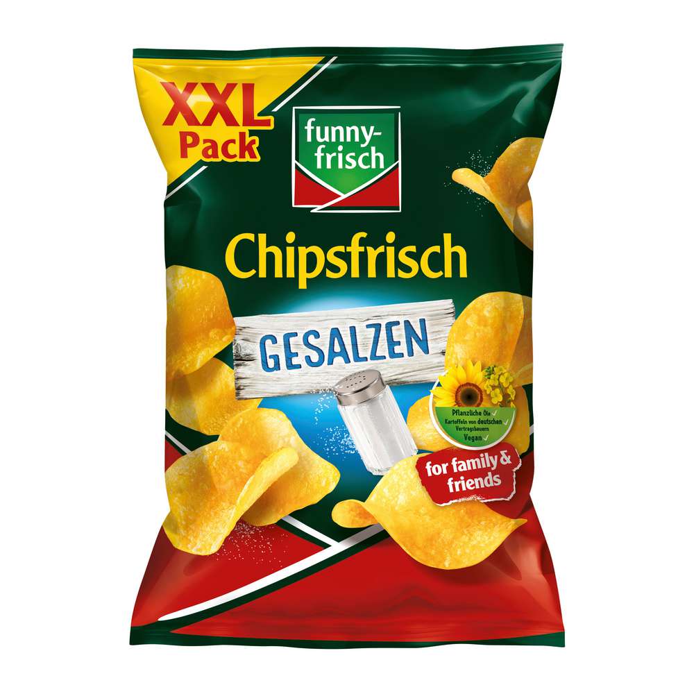 Produktabbildung funny-frisch Chips gesalzen, XXL Pack