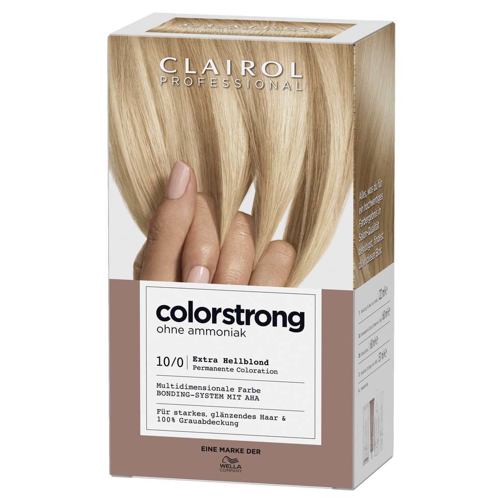 Produktabbildung Clairol Haarfarbe Colorstrong ohne Ammoniak, 10/0 Extra Hellblond
