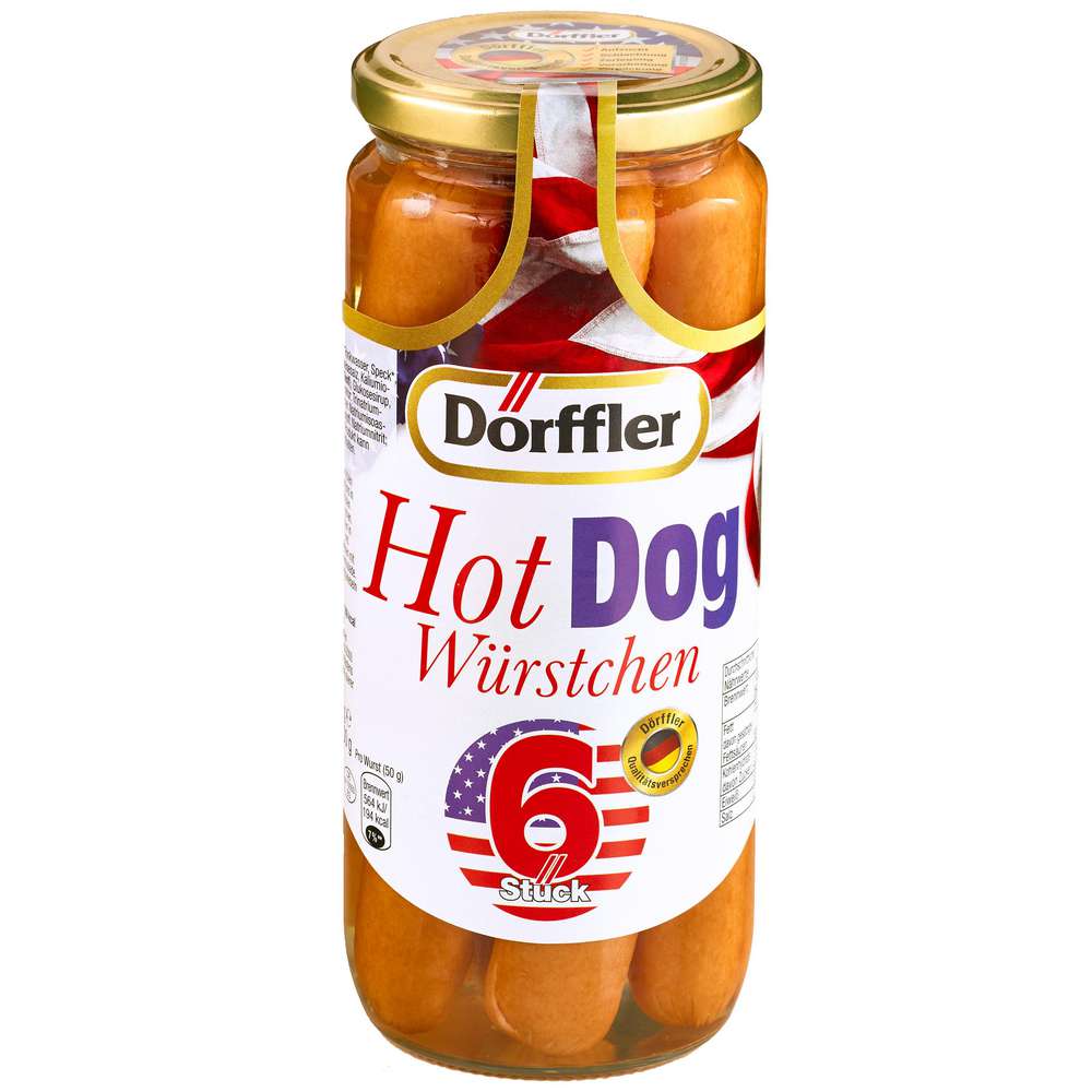 Produktabbildung Dörffler Hot Dog Würstchen