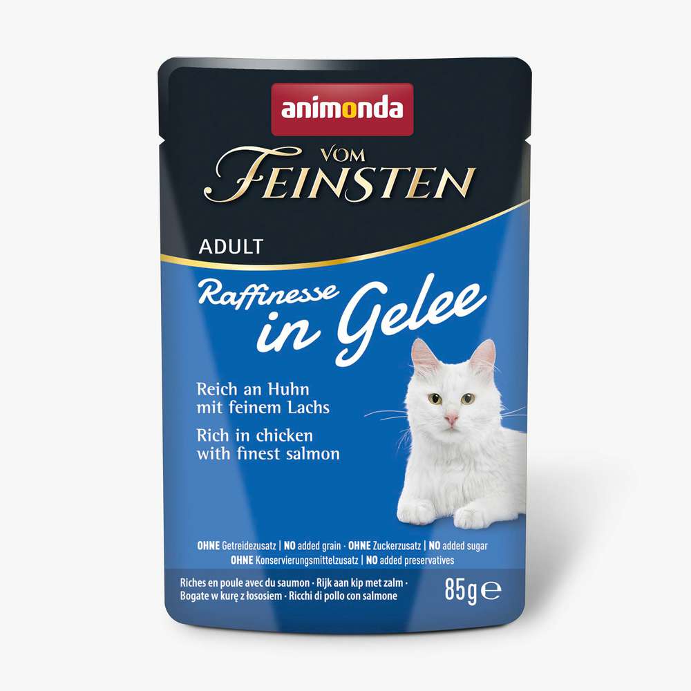 Produktabbildung animonda Katzen-Nassfutter vom Feinsten, Huhn/Lachs/Gelee