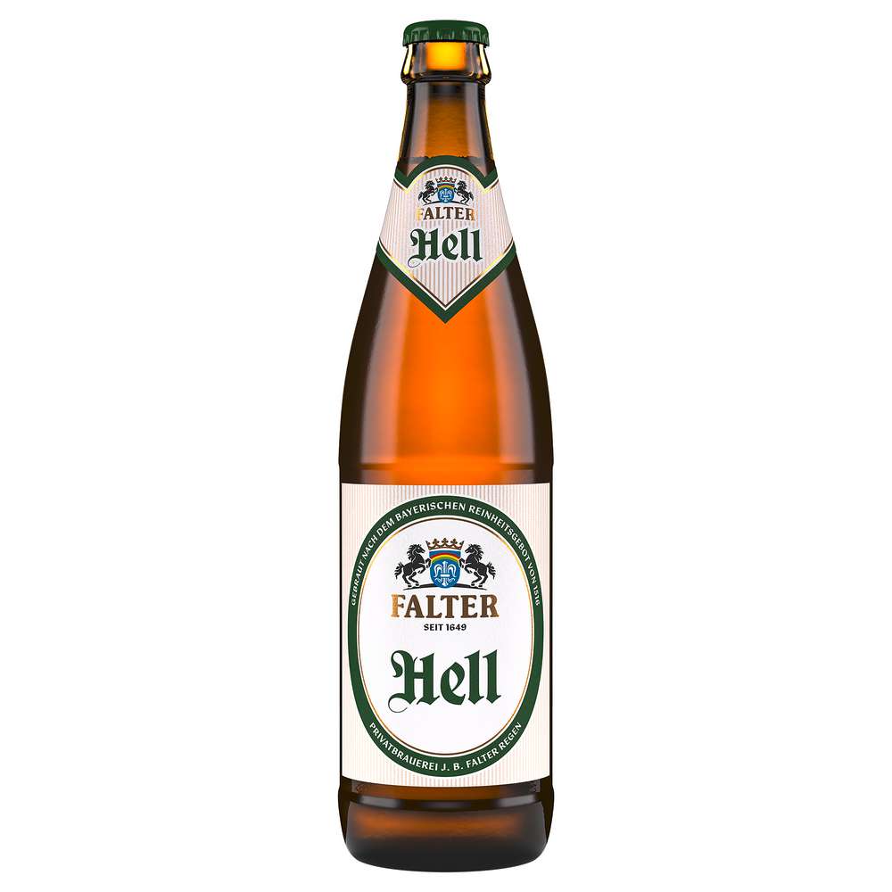 Produktabbildung Falter Helles Bier, Privat Hell, 4,9%