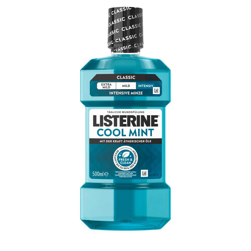 Produktabbildung Listerine Mundspülung Cool Mint, Anti-Bakteriell