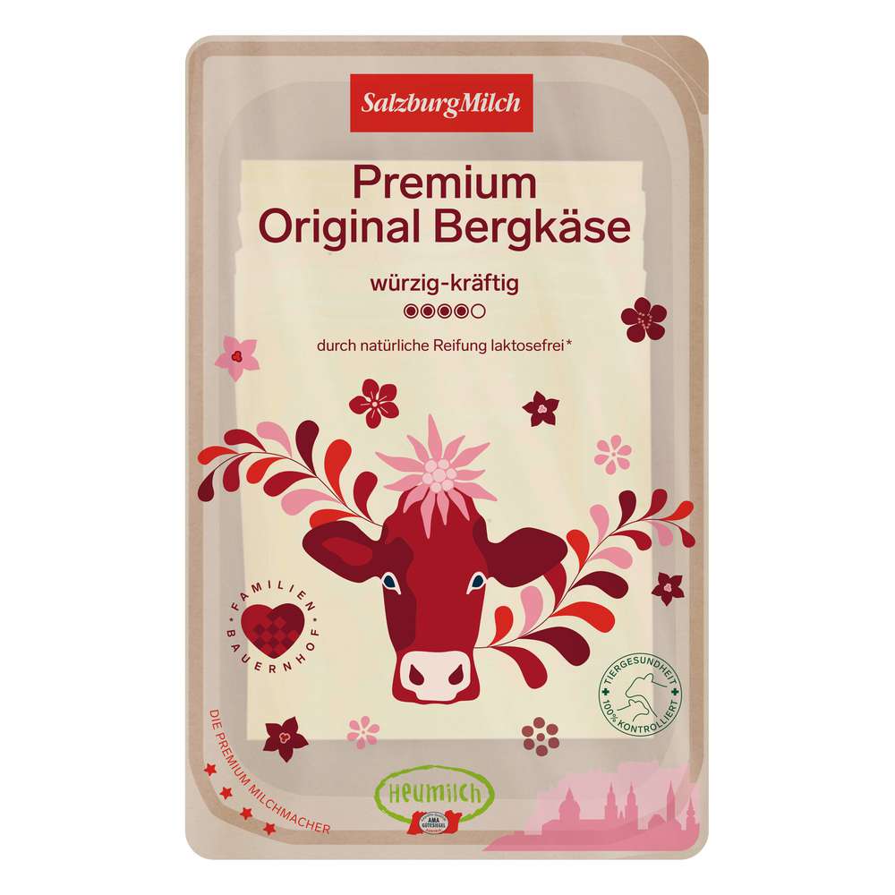 Produktabbildung Salzburgmilch Premium Bergkäse, würzig-kräftig