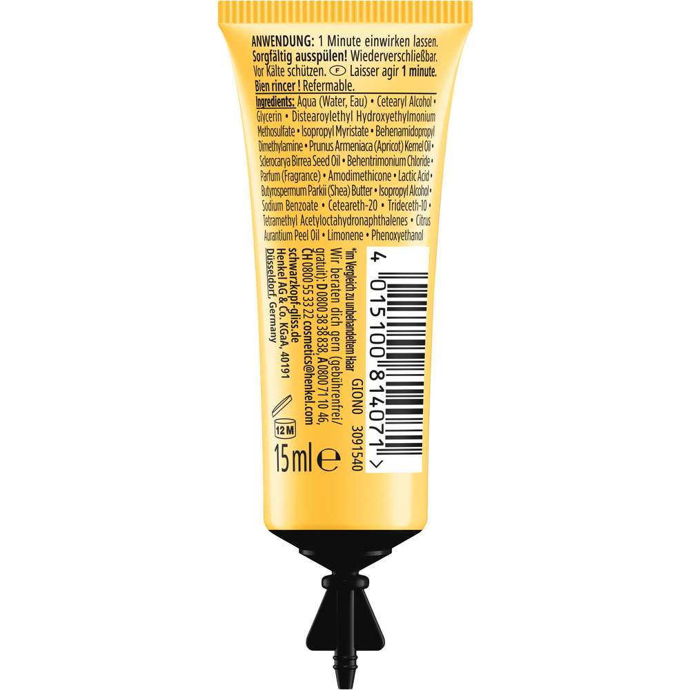 Produktabbildung Schwarzkopf Gliss Kur Intensivkur, Oil Nutrive