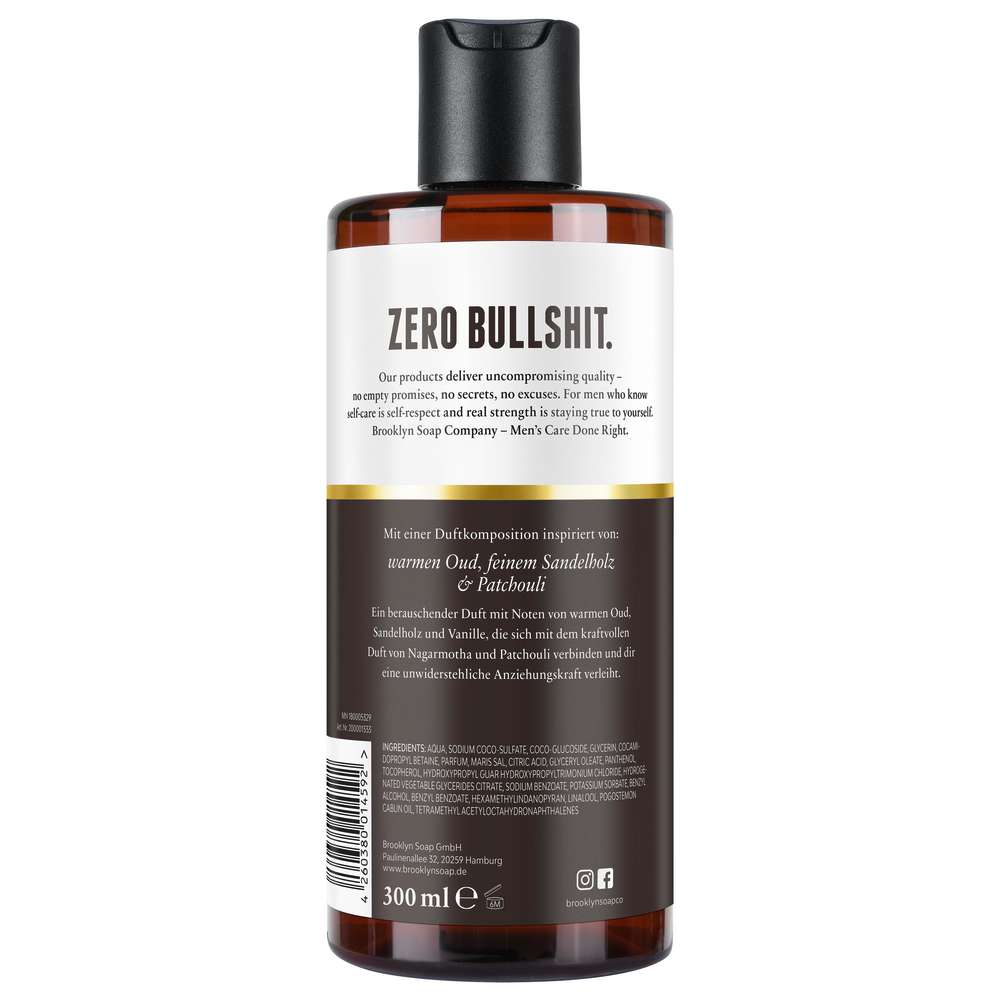 Produktabbildung Brooklyn Duschgel, Oud Wood & Santal