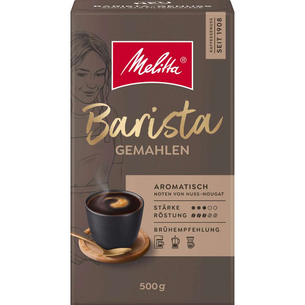 Produktabbildung Melitta Kaffee Barista Aromatisch, gemahlen