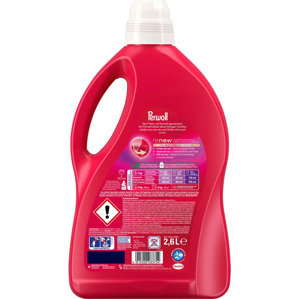 Produktabbildung Perwoll Color-Waschmittel, flüssig, Renew