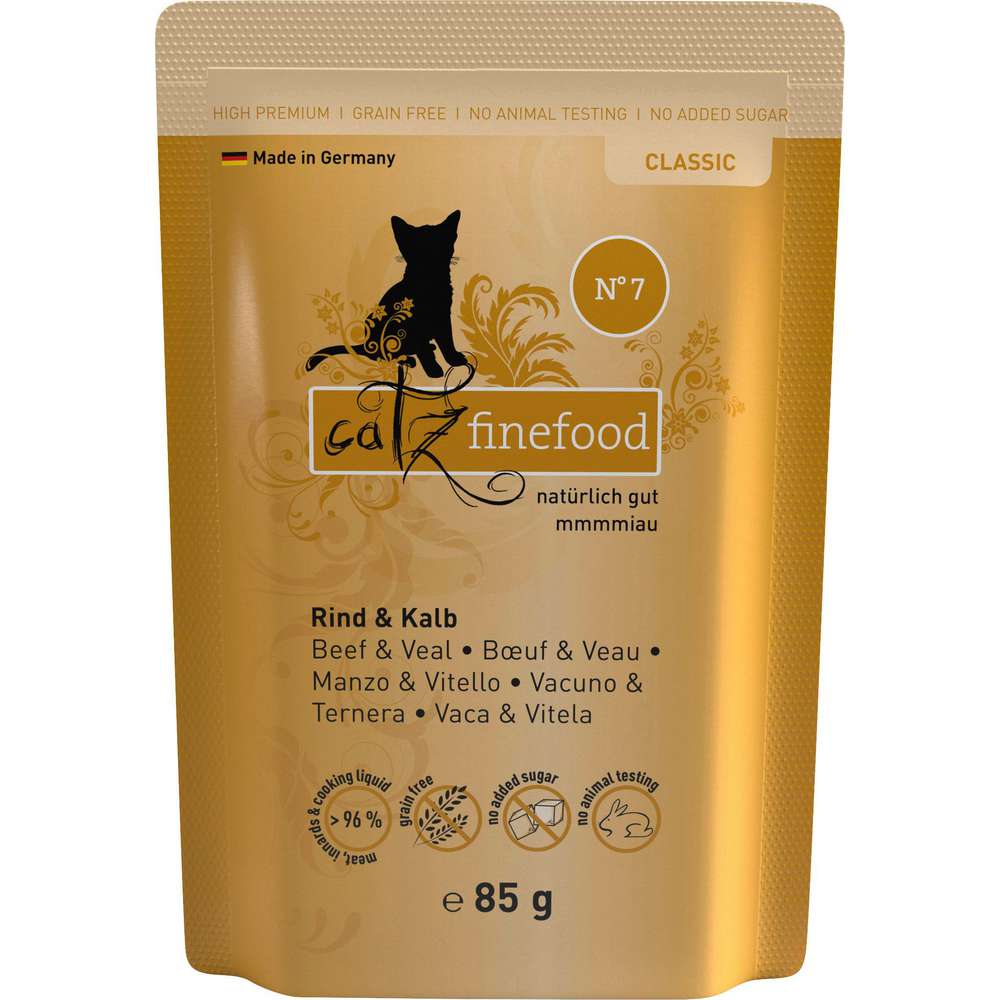 Produktabbildung catz finefood Katzen-Nassfutter Nr ° 7, Kalb