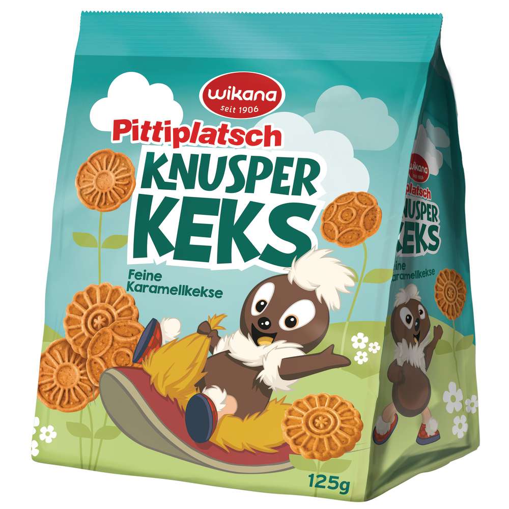 Produktabbildung Wikana Knusperkekse Karamell, Pittiplatsch