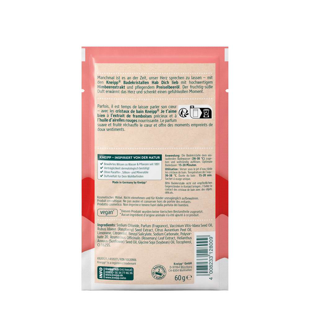 Produktabbildung Kneipp Badekristalle Hab dich lieb
