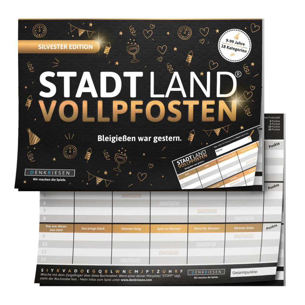 Produktabbildung Vedes STADT LAND VOLLPFOSTEN - Silvester Edition