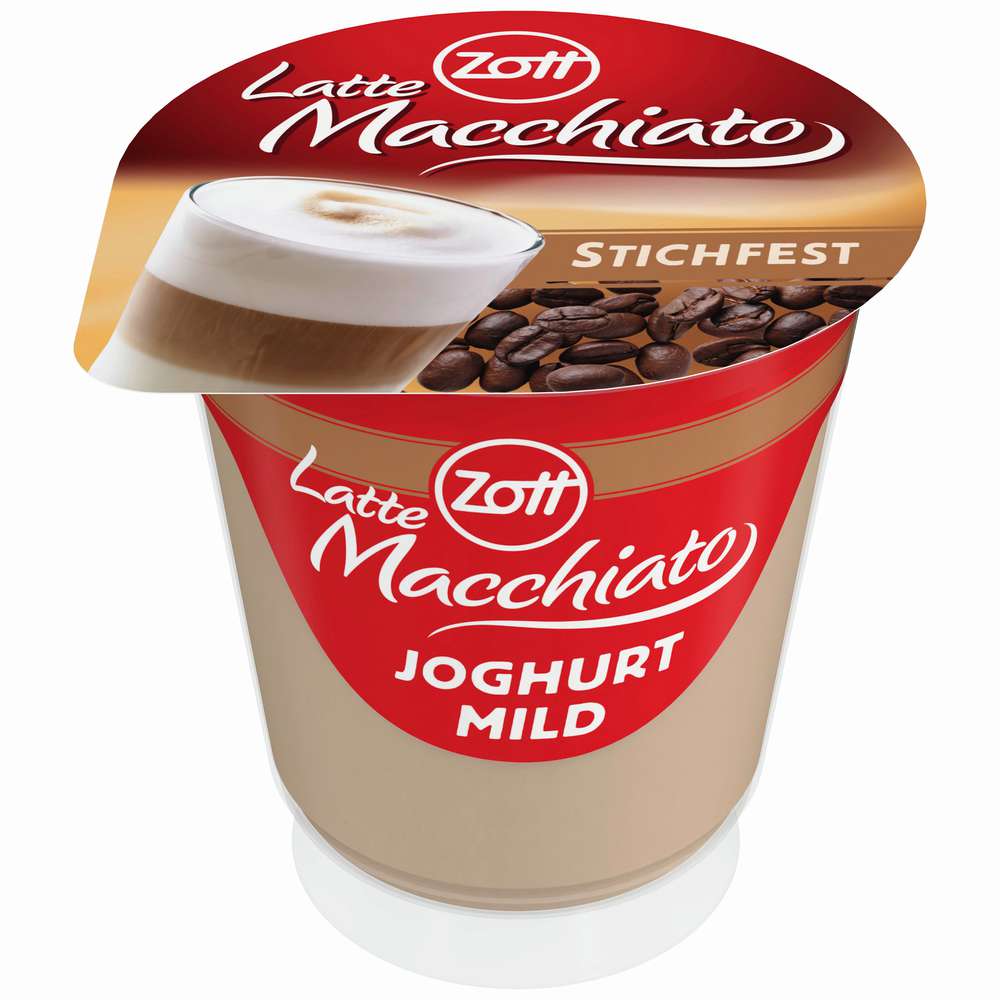 Produktabbildung Zott Joghurt mild, stichfest Latte Macchiato