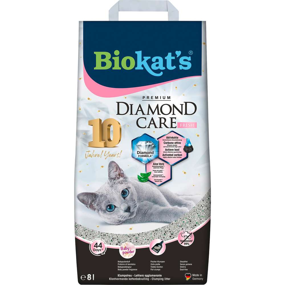 Produktabbildung Biokat's Katzenstreu Diamond Care, fresh