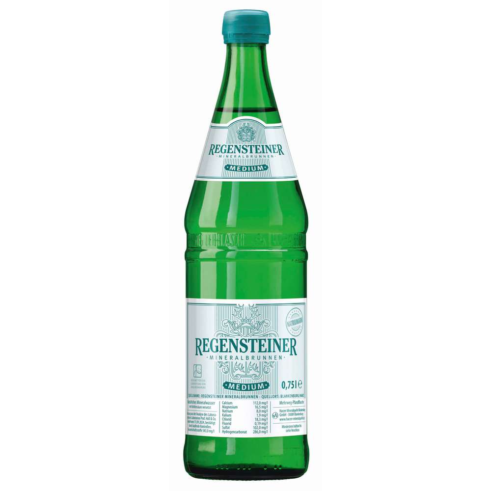 Produktabbildung Regensteiner Mineralwasser Medium