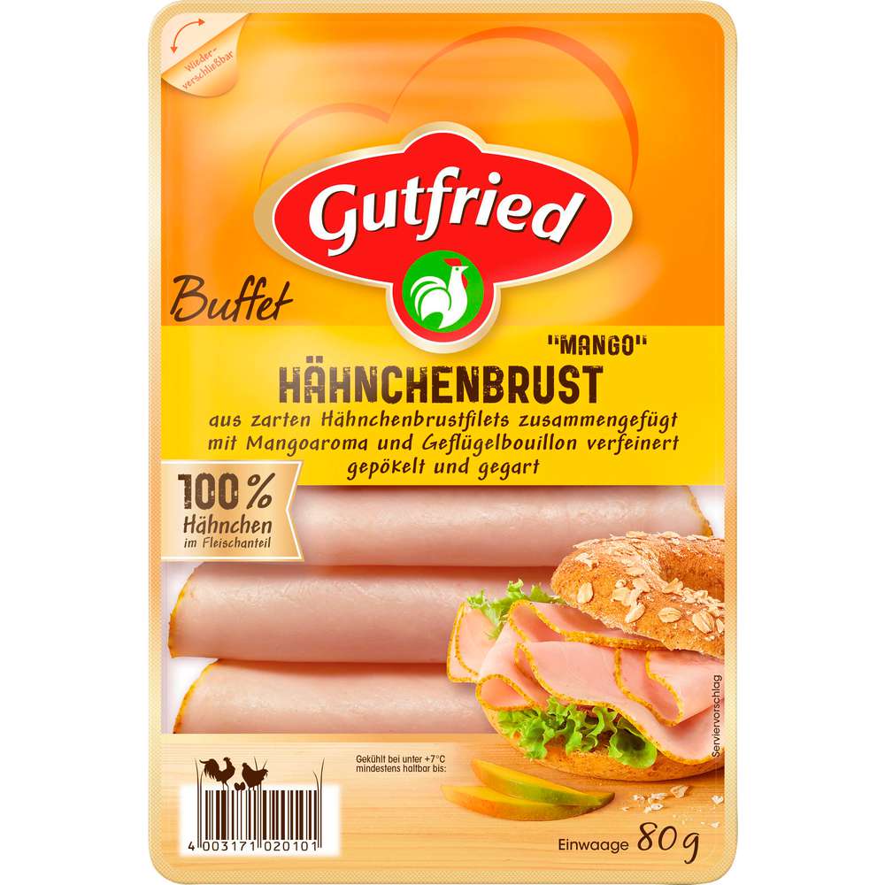 Produktabbildung Gutfried Hähnchenbrust, Mango
