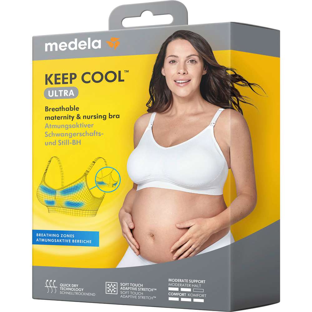 Produktabbildung Medela Schwangerschafts-BH Keep Cool Ultra Gr. M, schwarz