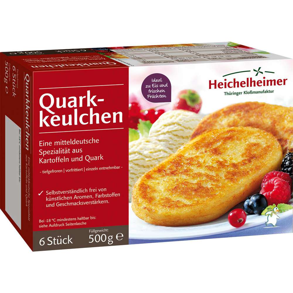 Produktabbildung Heichelheimer Thüringer Quarkkeulchen, tiefgekühlt