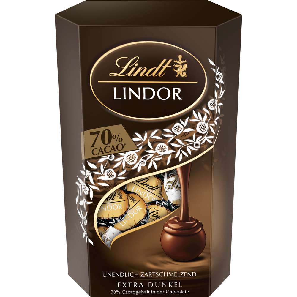 Produktabbildung Lindt Lindor Schokokugeln, Cornet Dark 70%