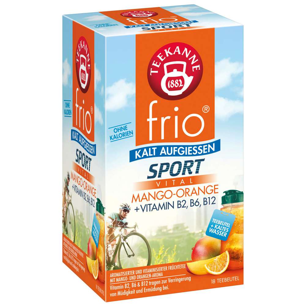 Produktabbildung Teekanne Instant Tee-Getränk frio Sport, Mango-Orange