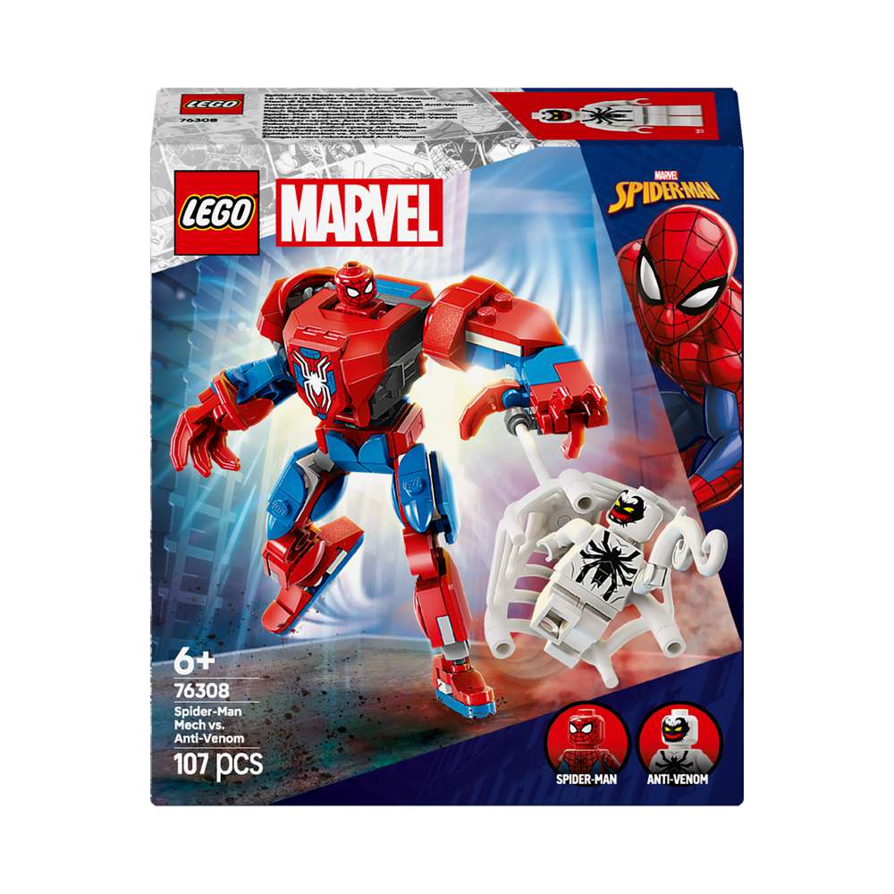 Produktabbildung Lego LEGO Marvel Spider-Man Mech vs. Anti-Venom 76308