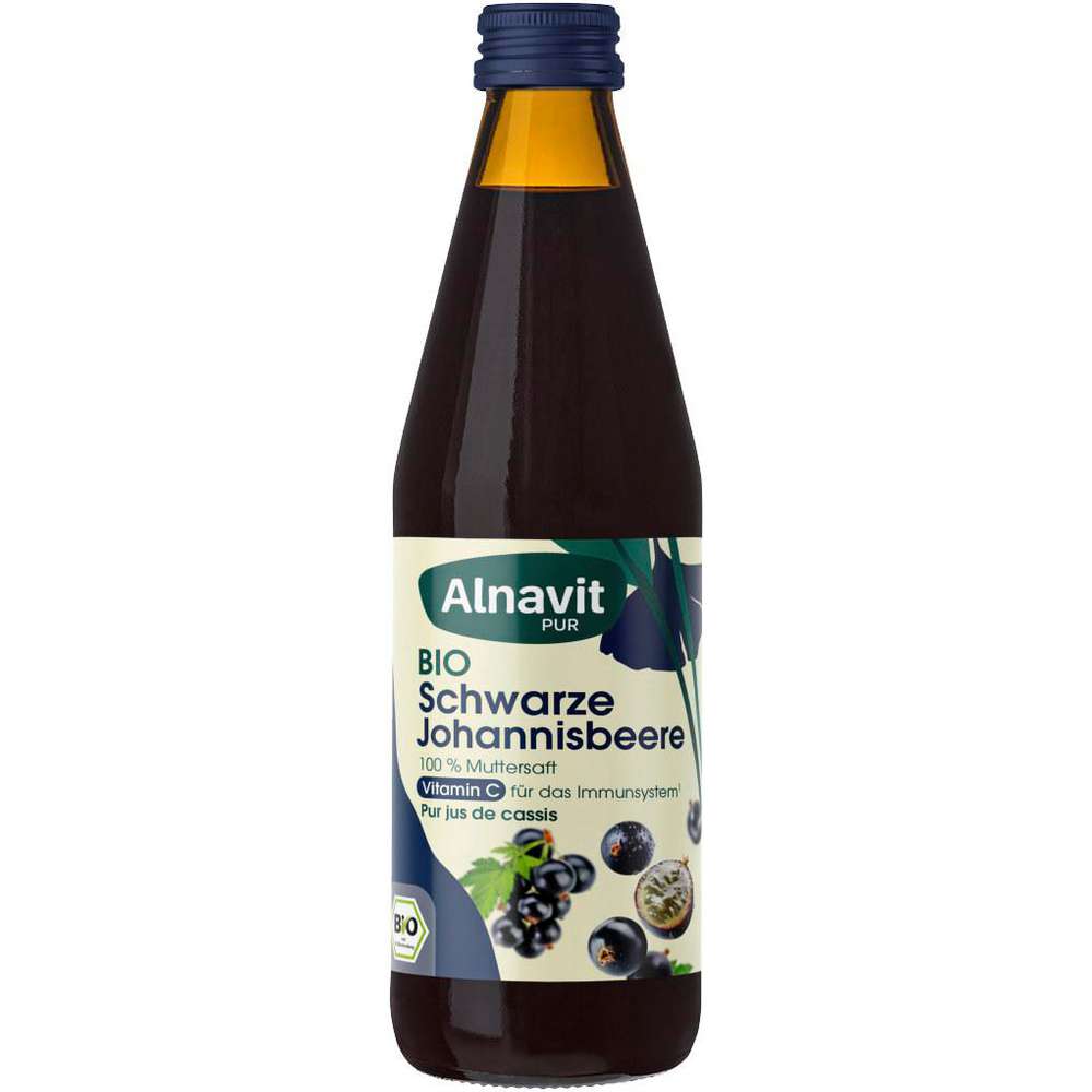 Produktabbildung Alnavit Bio schwarzer Johannisbeer Direktsaft, naturtrüb