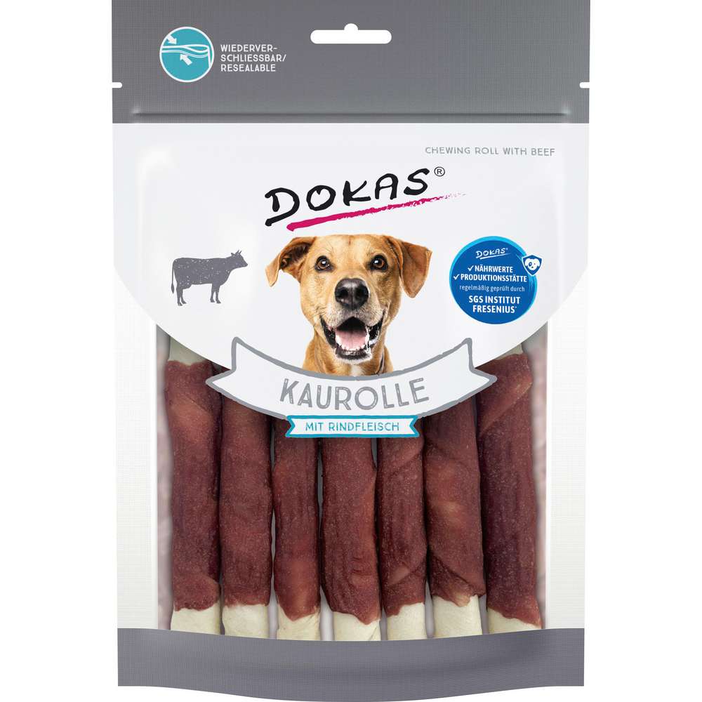 Produktabbildung Dokas Hunde-Snack, Kaurolle, Rind