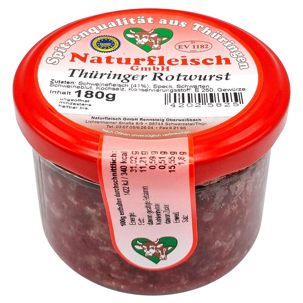Produktabbildung Naturfleisch Thüringer Rotwurst