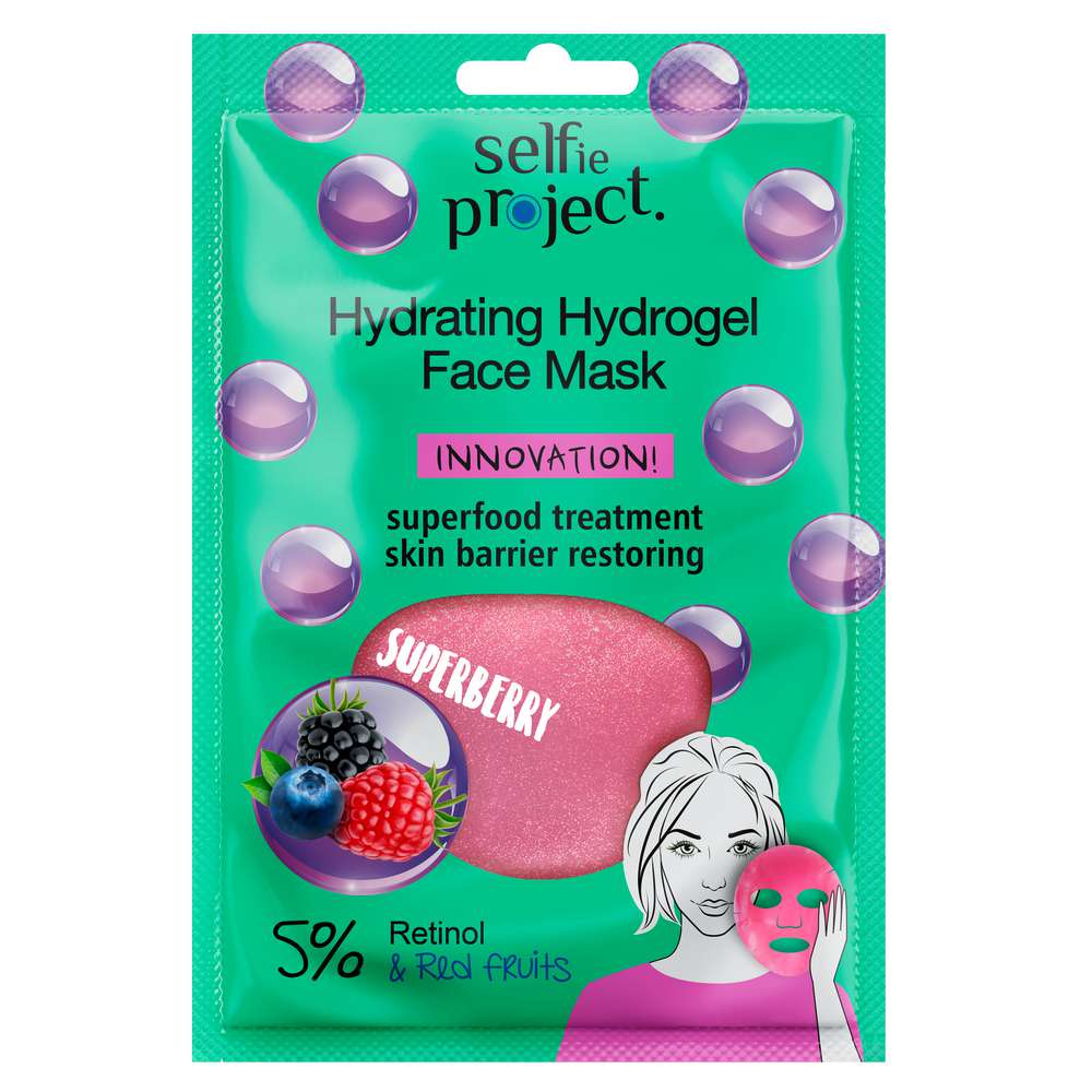 Produktabbildung Selfie Project Hydrating Hydrogel Gesichtsmaske, Superberry