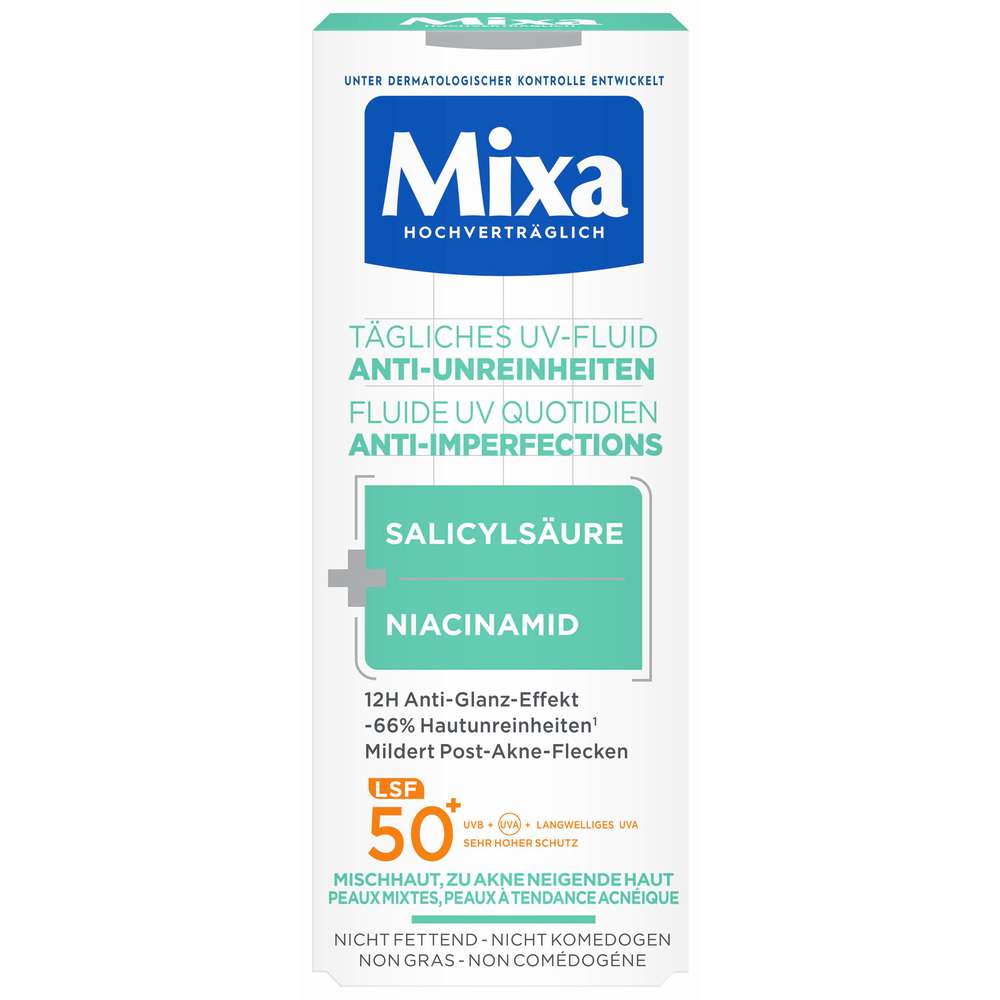 Produktabbildung Mixa UV Fluid LSF50 Anti-Unreinheiten