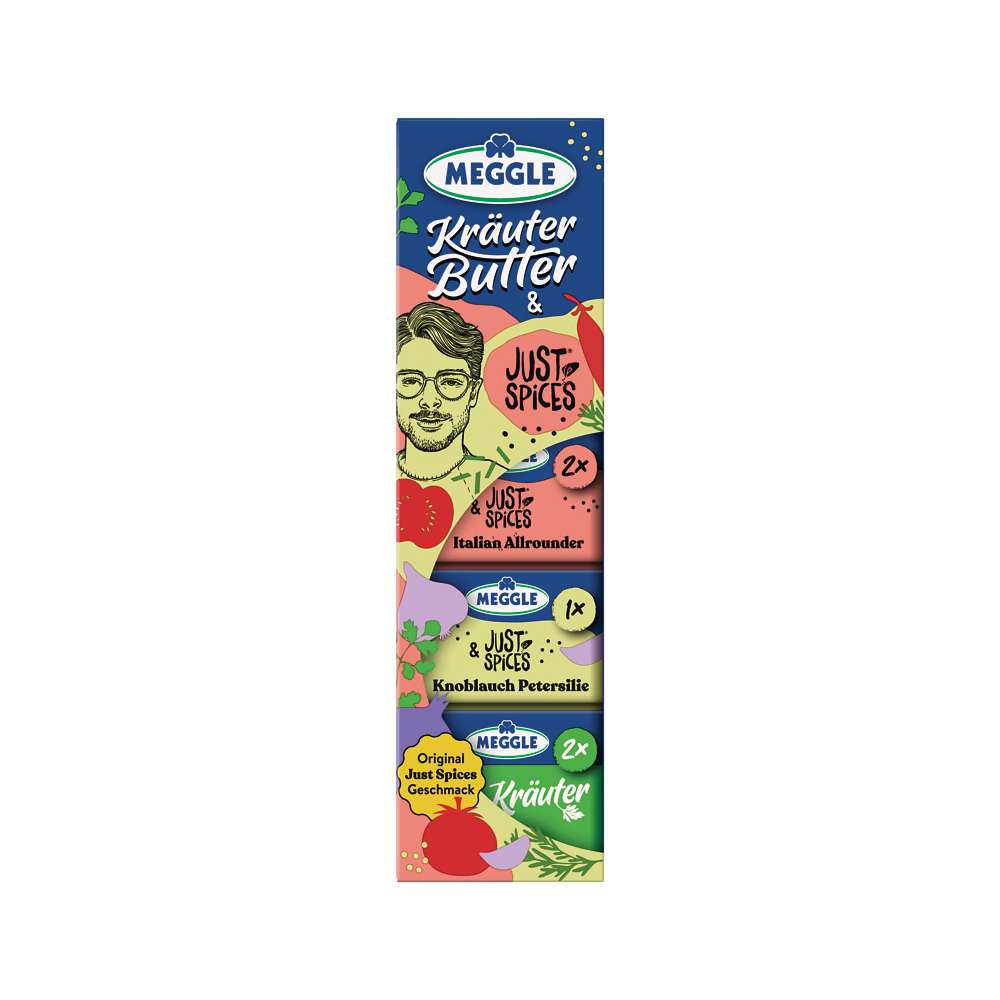 Produktabbildung Meggle Kräuter Butter mit Just Spieces  Geschmack