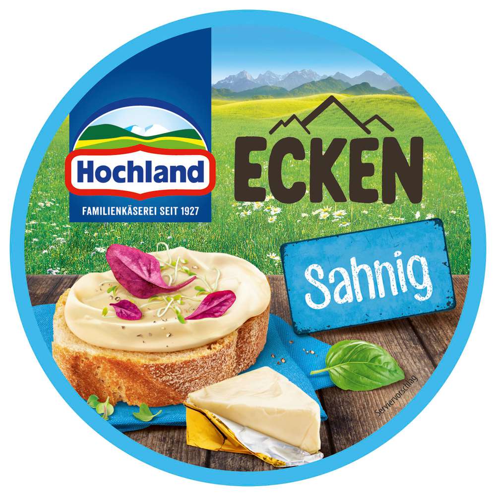 Produktabbildung Hochland Schmelzkäse-Ecken, Sahnig